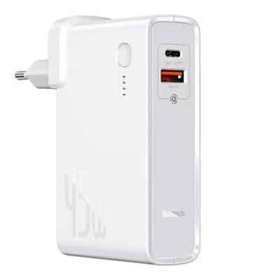 מטען נייד מהיר + מטען חשמל קיר 45W מבית באזוס Baseus PPNLD-C02 10000mAh