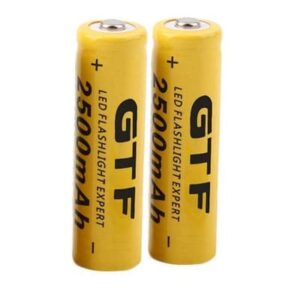 זוג סוללות ליתיום נטענות 3.7V 14500 AA GFT