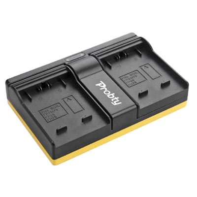 מטען כפול למצלמת סוני לסוללות סדרות FP FV FH Sony NP-FV50 NP-FV70 NP-FV100 מטען חליפי לטעינת שתי סוללות Sony NP-FV50 NP-FV100. המטען פועל באמצעות מתח USB ומאפשר שימוש גם בכבל micro USB מטען כפול למצלמת סוני לסוללות סדרות FP FV FH Sony NP-FV50 NP-FV70 NP-FV100