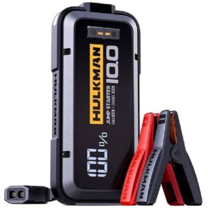 בוסטר התנעה מקצועי HULKMAN  Alpha100 תקן IP65 הנעה 4000A לרכבי בנזין ודיזל 10000 סמק
