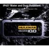 בוסטר התנעה מקצועי HULKMAN  Alpha100 תקן IP65 הנעה 4000A לרכבי בנזין ודיזל 10000 סמק