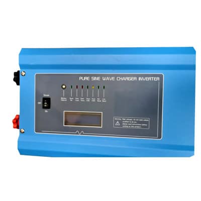 ממיר מתח לקרוואן 12V 3000W סינוס טהור כולל מטען מצברים Power inverter Of Grid with Charger ממיר מתח סינוס טהור 3000 וואט כולל מטען מצברים מיועד למערכת סולארית עצמאית, לאל פסק UPS חיצוני.משולב במטען מצברים חזק three stages Charging בהספק עד 70A ,בעל יכולת עבודה בשילוב עם גנרטור. ממיר מתח לקרוואן 12V 3000W סינוס טהור כולל מטען מצברים Power inverter Of Grid with Charger