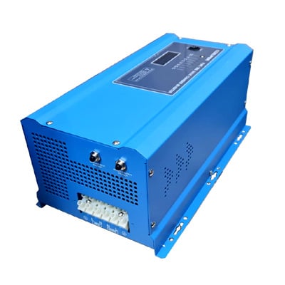 ממיר מתח לקרוואן 12V 3000W סינוס טהור כולל מטען מצברים Power inverter Of Grid with Charger ממיר מתח סינוס טהור 3000 וואט כולל מטען מצברים מיועד למערכת סולארית עצמאית, לאל פסק UPS חיצוני.משולב במטען מצברים חזק three stages Charging בהספק עד 70A ,בעל יכולת עבודה בשילוב עם גנרטור. ממיר מתח לקרוואן 12V 3000W סינוס טהור כולל מטען מצברים Power inverter Of Grid with Charger