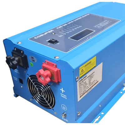ממיר מתח 24V 4000W סינוס טהור כולל מטען מצברים Super Power inverter with Charger 70A
