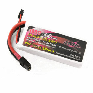 סוללה לרחפן ליפו פולימר 4S 100C 14.8V 1500mAh תקע CNHL G+Plus 1500mah 4s 100c Lipo  XT60