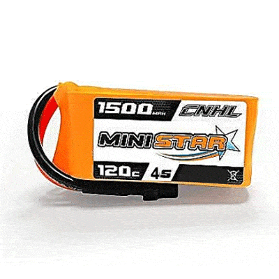 סוללה לרחפן ליפו פולימר 4S 120C 14.8V 1500mAh תקע CNHL MiniStar 1500mah 4s 120c Lipo XT60