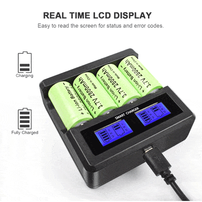 זוג סוללות ליתיום נטענות 16340 GTF 2500mAh 3.7V כולל מטען סוללות שתי יחידות סוללת ליתיום 3.7V סוג 16340 הספק 2500 מיליאמפר כולל מטען יעודי לסוללות אלה כפי התמונה .סוללות אלו מיועדות למצלמות פנסים ומכשירי אלקטרוניקה שונים. זוג סוללות ליתיום נטענות 16340 GTF 2500mAh 3.7V כולל מטען סוללות