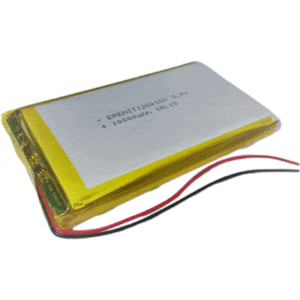 סוללה פולימרית ליתיום פולימר Lithium Polymer 10000 mAh 3.7 V 1S Powerbank PCB 1260100 Tablet