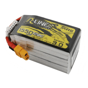 סוללת לרחפן ליפו פולימר 6S 120C 22.2V 1500mAh תקע TATTU R-LINE XT60