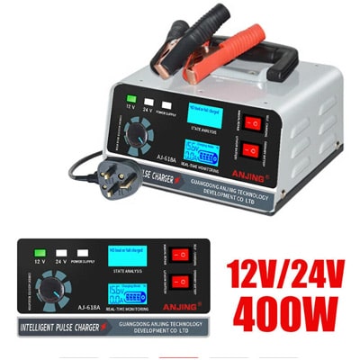 מטען חכם למצברים 12V וגם 24V  מתאים לכל סוגי המצברים ג'ל ליתיום AGM וחומצה הספק 12V/30A  24V/15A