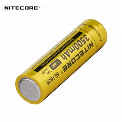 סוללת ליתיום נטענת ניטקור לפנס Nitecore NL1835 Li-ion 18650 הספק נומינלי 3500mah