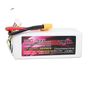 סוללת ליפו CNHL Lipo 6S 22.2V Battery 4000mAh G+Plus 55C XT90 For Vortex LRC Freestyle V1 RC