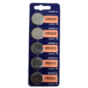 סוללת כפתור Lithium CR2025 ליתיום מתח 3V חמישיית סוללות במחיר מבצע מבית סוני העולמית