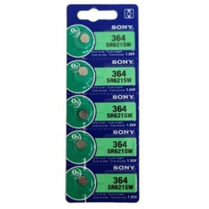 סוללת כפתור SR621SW  364 סילבר אוקסיד מתח 1.55V חמישיית סוללות במחיר מבצע במבית סוני העולמית