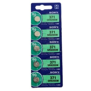סוללת כפתור SR920SW 371 סילבר אוקסיד מתח 1.55V חמישיית סוללות במחיר מבצע מבית סוני העולמית