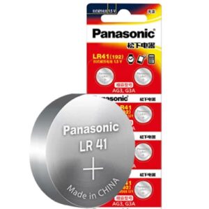סוללת כפתור Lithium LR41 AG3 G3A ליתיום מתח 1.5V חמישיית סוללות במחיר מבצע מבית פנסוניק העולמית