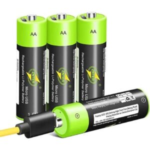 רביעיית סוללות אצבע AA ליתיום נטענות מתח 1.5V דגם 14500
