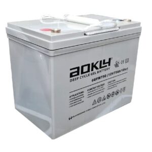 מצבר פריקה עמוקה 12V 75Ah מתאים לקלנועיות ,עגלות נכים,משטחי הרמה ומערכות סולאריות