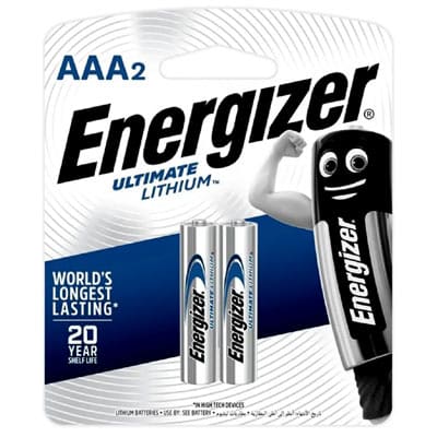 4 סוללות ליתיום ENERGIZER E2 AAA  1.5V