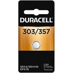 סוללת כפתור ליתיום SR44 מבית דורסל Duracell Silver Oxide SR-44 357 303 A76