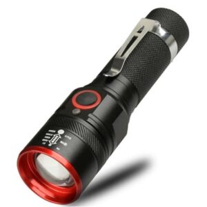 פנס יד לד מקצועי 3000Lumens סגסוגת אלומיניום  מנורת T6 עוצמה 3000 לומינס חזק במיוחד