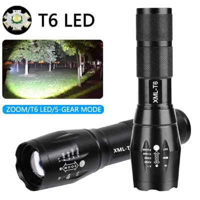פנס יד לד מקצועי 1800Lumens סגסוגת אלומיניום מנורת T6 עוצמה 1800 לומינס עוצמתי פנס לד איכותי דגם Litwod 8811 .נורת לד T6 מצבי תאורה לבחירה טעינה USB מסופק יחד עם 3 סוללות AAA ומתאם מיוחד. פנס יד לד מקצועי 1800Lumens סגסוגת אלומיניום מנורת T6 עוצמה 1800 לומינס עוצמתי