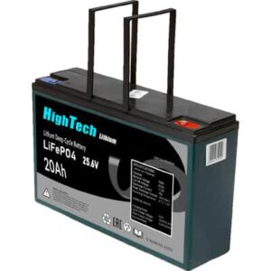 מצבר ליתיום LifePo4 24V 20Ah פריקה עמוקה קומפקטי וקל מבית המותג העולמי HighTech