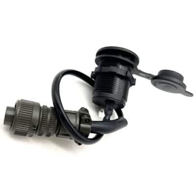 מתאם שקע זרקור צבאי לשקע מצת 24V