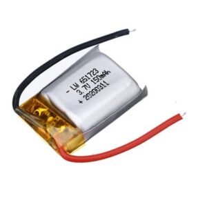 סוללת ליתיום פולימר נטענת Lithium Polymer דגם 150mAh 3.7V LP651723