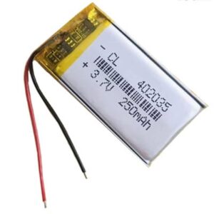סוללת ליתיום פולימר נטענת Lithium Polymer דגם 240mAh 3.7V 402035